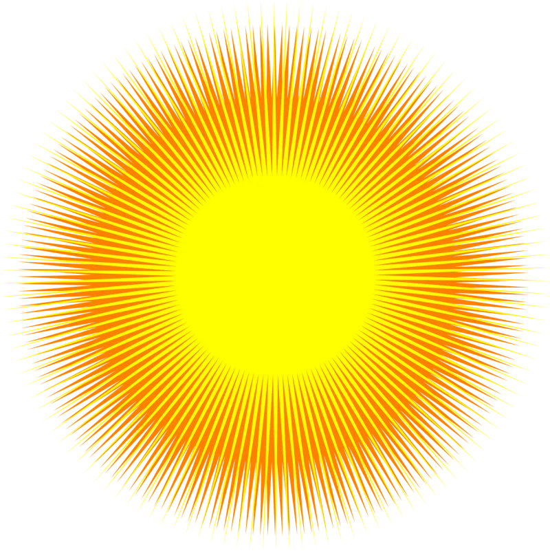 Sun Hot Light Stickdatei – Natur