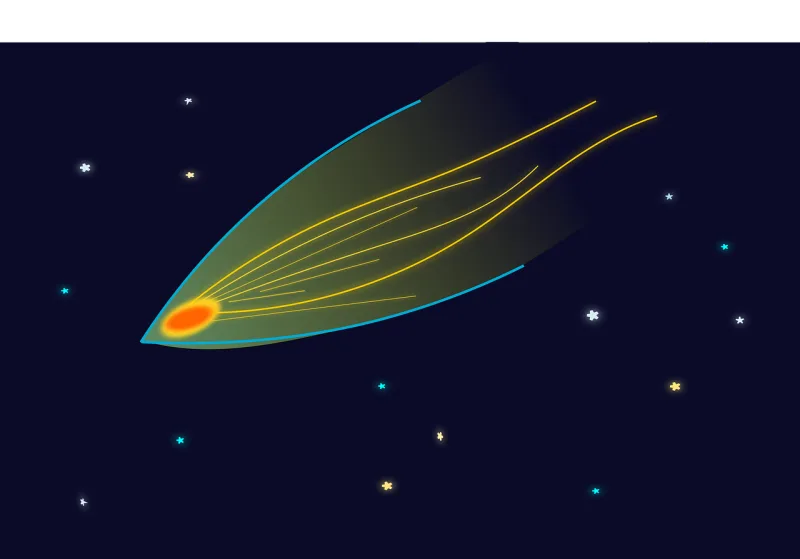 Asteroid Comet Nature Stickdatei – Natur