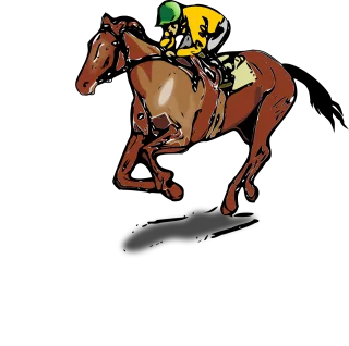 Horse Jockey Nature Stickdatei
