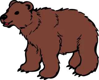 Animal Bear Brown Stickdatei