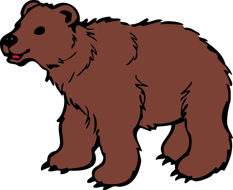 Animal Bear Brown Stickdatei – Natur