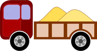 Truck Transportation Vehicle Stickdatei