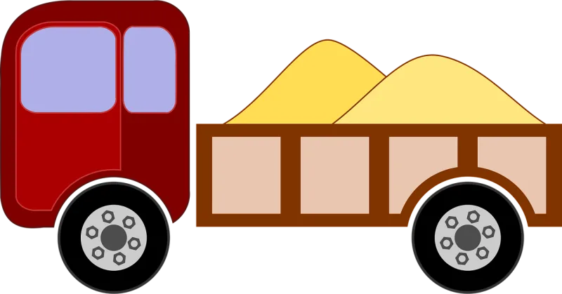 Truck Transportation Vehicle Stickdatei – Fahrzeuge