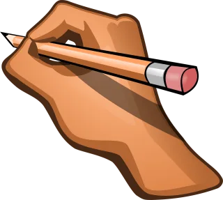 Hand Pencil Pen Stickdatei