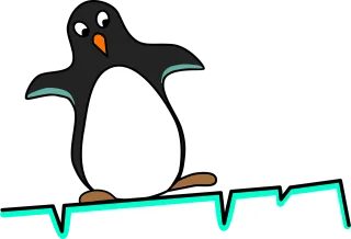 Penguin Equilibrium Fear Stickdatei – Tiere