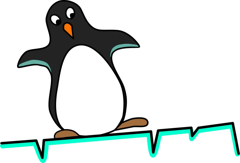 Penguin Equilibrium Fear Stickdatei – Tiere