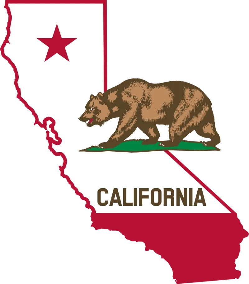 California Bear United states map Stickdatei – Natur