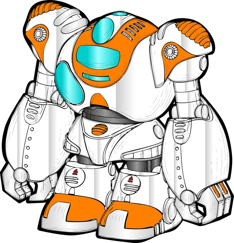 Android Robot Technology Stickdatei – Kinder