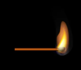 Fire Match Burning Stickdatei