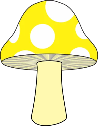 Mushroom Nature Yellow mushroom Stickdatei