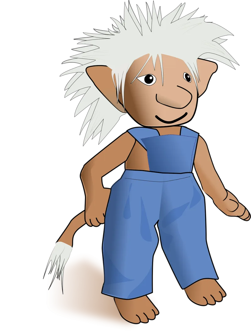 Toy Troll Blue Stickdatei – Kinder