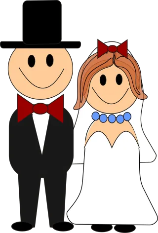 Bride Wedding Groom Stickdatei