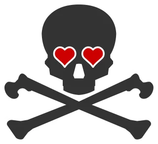Bones Heart Skull Stickdatei