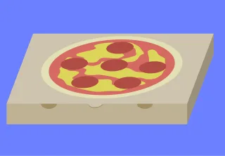Pizza Pizza box Box Stickdatei