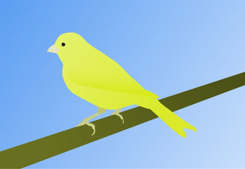 Canary Bird Warrant canary Stickdatei – Tiere