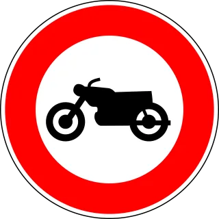 No motorcycles Traffic sign Sign Stickdatei