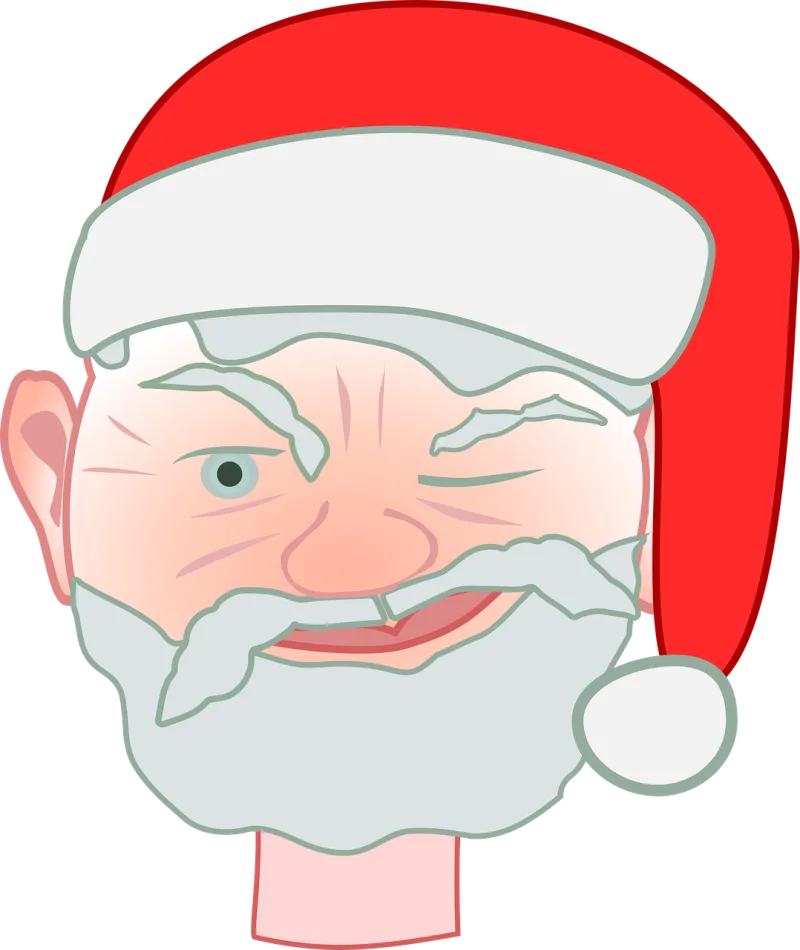 Santa Santa claus Santa's hat Stickdatei – Weihnachten