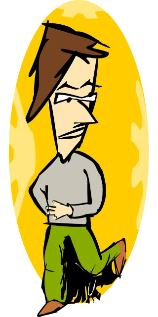 Angry Man Moving Stickdatei