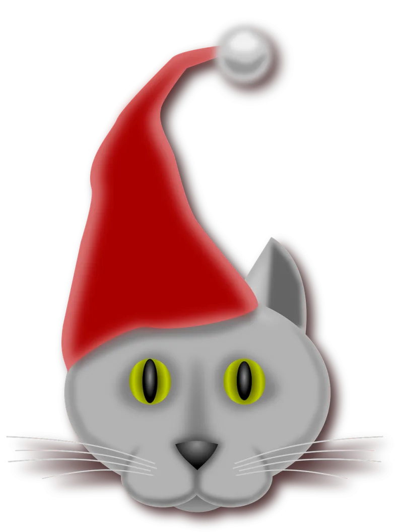 Cat Christmas Animal Stickdatei – Weihnachten