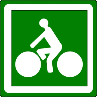 Road sign Roadsign Cycling Stickdatei