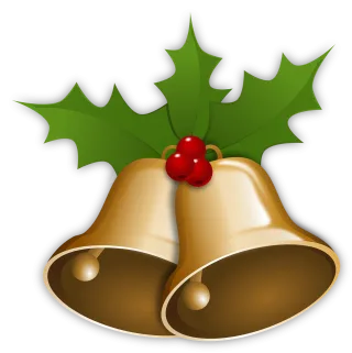 Christmas Bells Holly Stickdatei