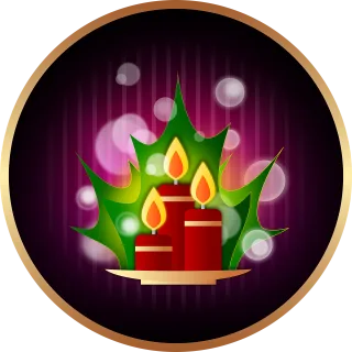 Candles Christmas Flame Stickdatei