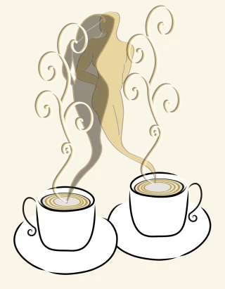 Amour Cups Coffee Stickdatei – Essen & Trinken