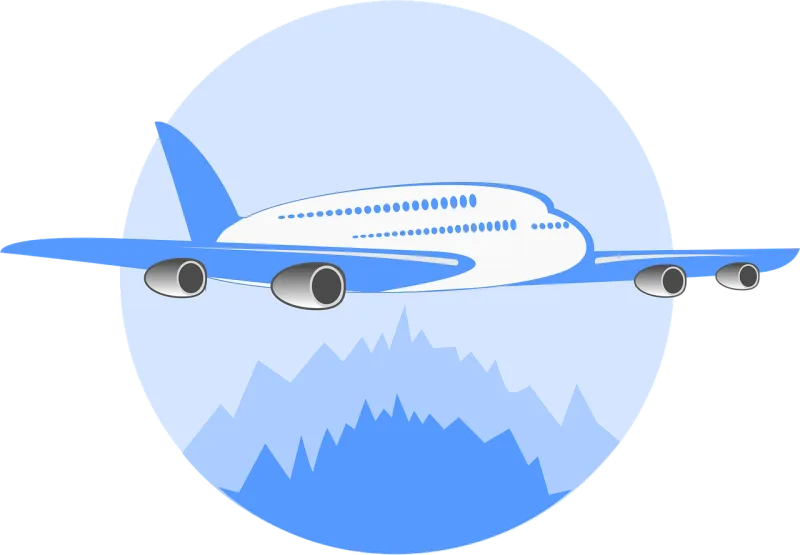 Plane Jet Airplane Stickdatei – Fahrzeuge