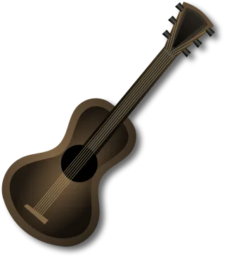 Guitar Acoustic Brown Stickdatei