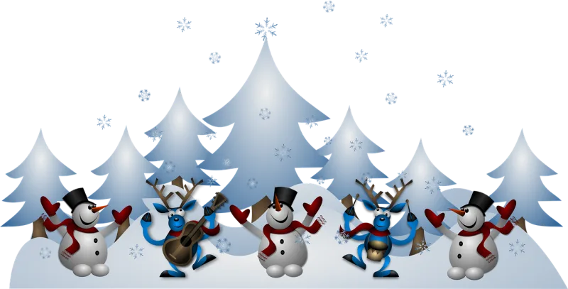 Snowmen Reindeer Christmas Stickdatei – Weihnachten