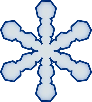 Snowflake Nature Icy Stickdatei