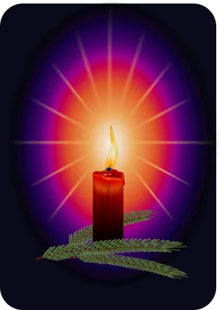 Candle Candlelight Wax candle Stickdatei