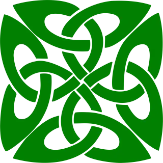 Ornament Knot Green Stickdatei