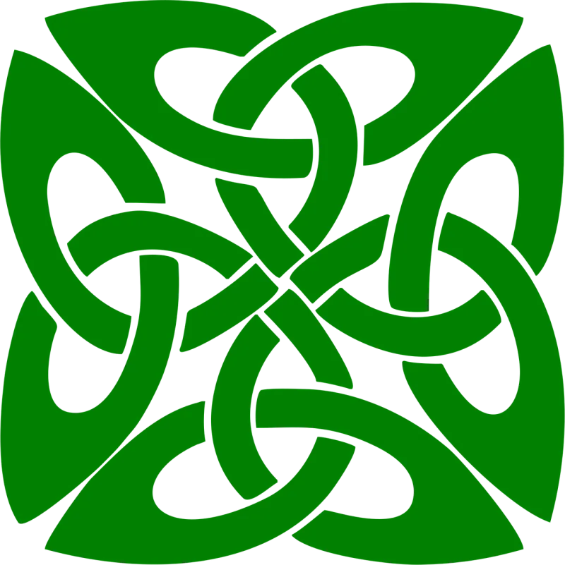 Ornament Knot Green Stickdatei – Weihnachten
