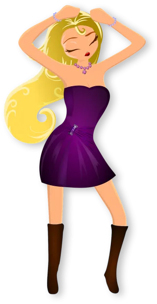 Woman Blond Dancing Stickdatei