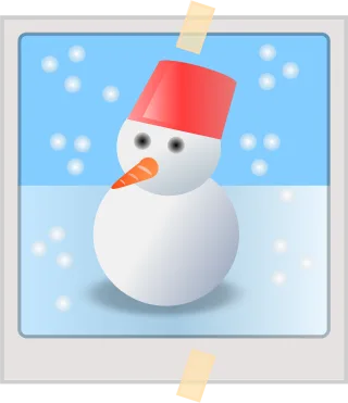 Snowman Snow Nature Stickdatei