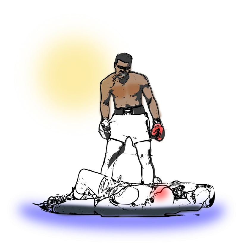Boxer Man Knockout Stickdatei – Sport