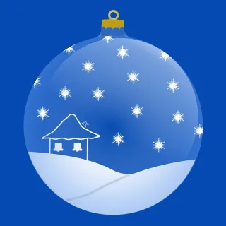 Ball Nature Christmas Stickdatei