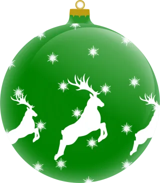 Ball Reindeer Christmas bauble Stickdatei