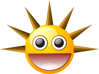 Sun Smiley Nature Stickdatei