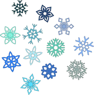 Snowflake Hexagon Snow Stickdatei