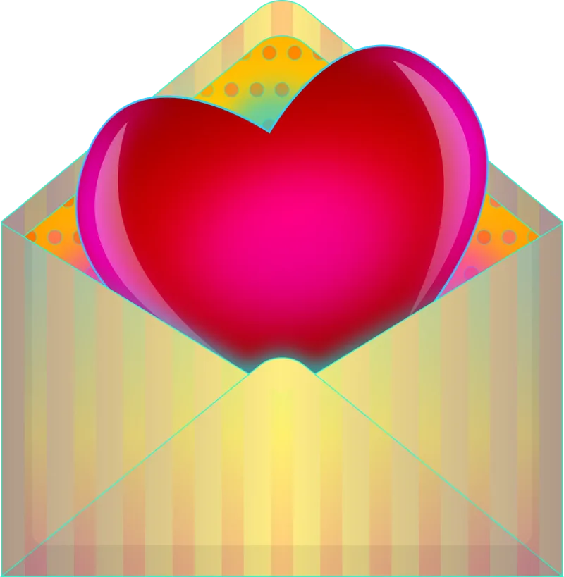 Card Envelope Heart Stickdatei – Herzen & Liebe