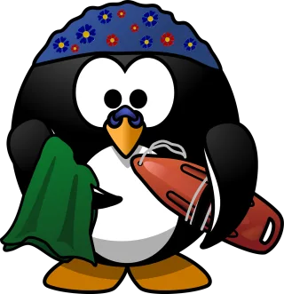 Linux Tux Activity Stickdatei