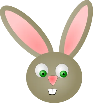 Easter Rabbit Head Stickdatei