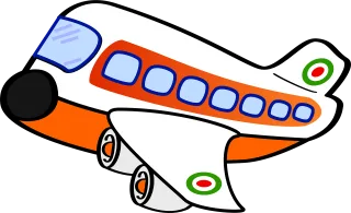 Airplane Funny Passenger Stickdatei