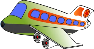 Airplane Funny Passenger Stickdatei