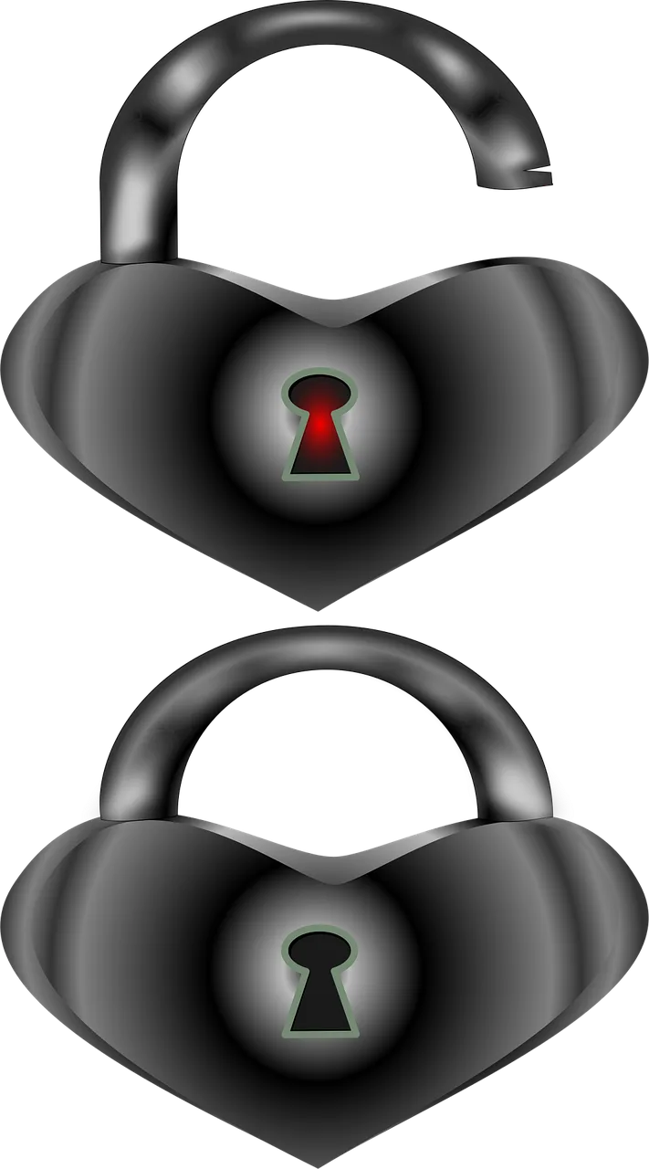 Padlock Lock Heart Stickdatei – Herzen & Liebe