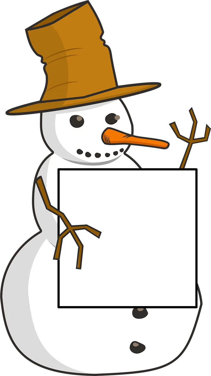 Snowman Snow Winter Stickdatei – Weihnachten
