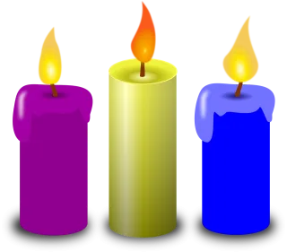 Candle Magenta Yellow Stickdatei