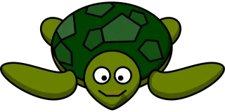 Turtle Happy Animal Stickdatei